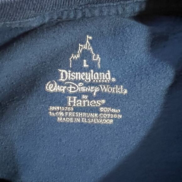Walt Disney World Mickey T-Shirt L | Vintage Style Blue Graphic Tee Disney WDW - Picture 5 of 5